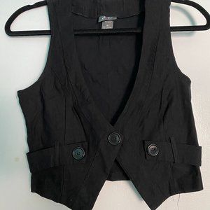 Dots Black Vest, Medium